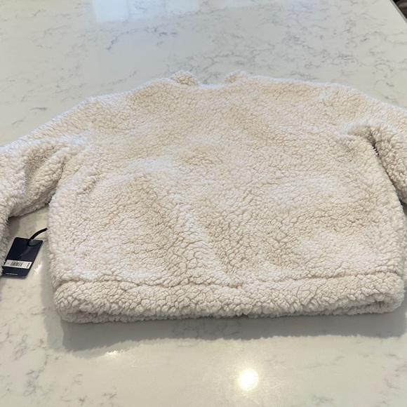 Lucky Brand Off-White Sherpa Bomber Jacket - Picture 4 of 6